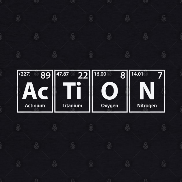 Action (Ac-Ti-O-N) Periodic Elements Spelling by cerebrands